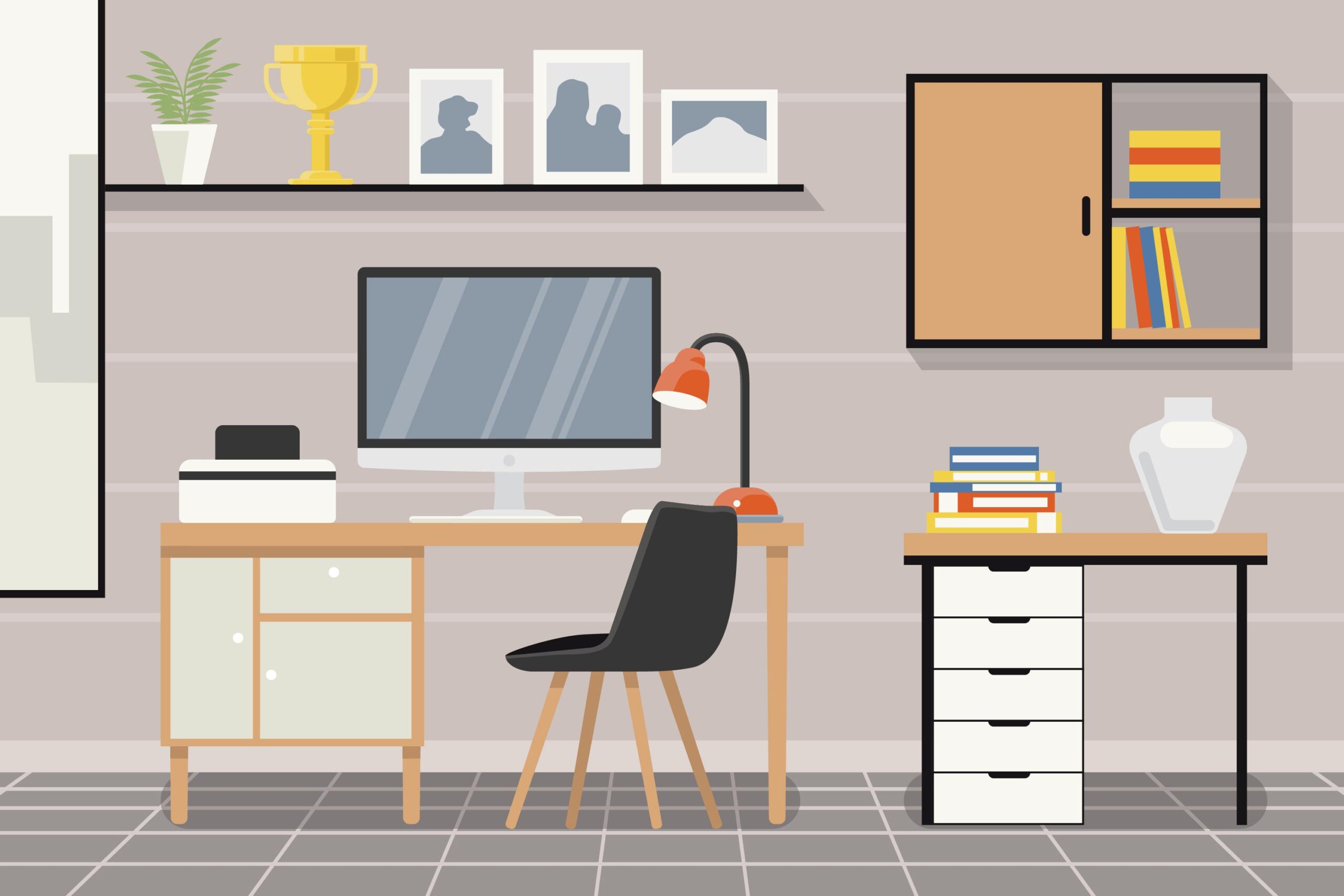 How to organize a small workspace