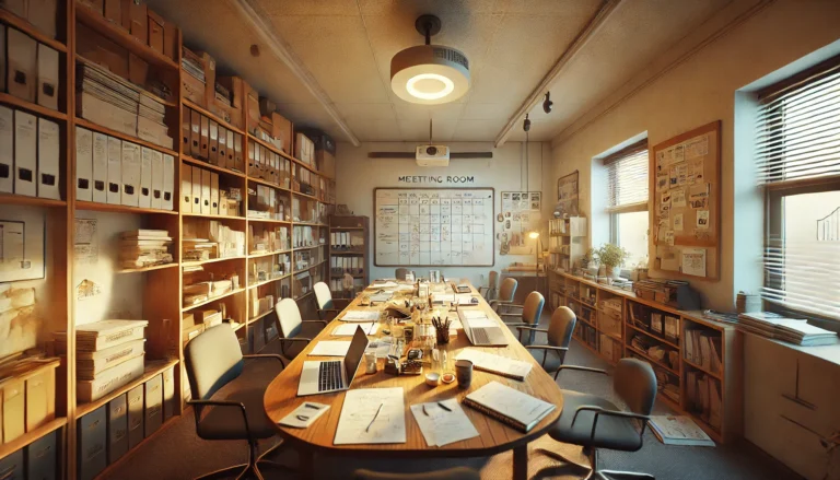 Minimalist meeting room