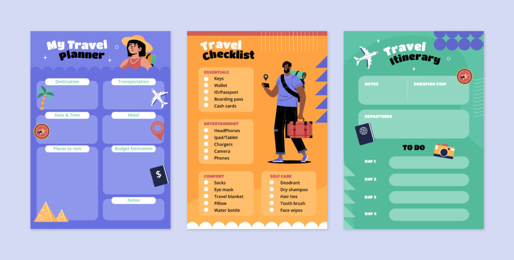 contoh itinerary perjalanan